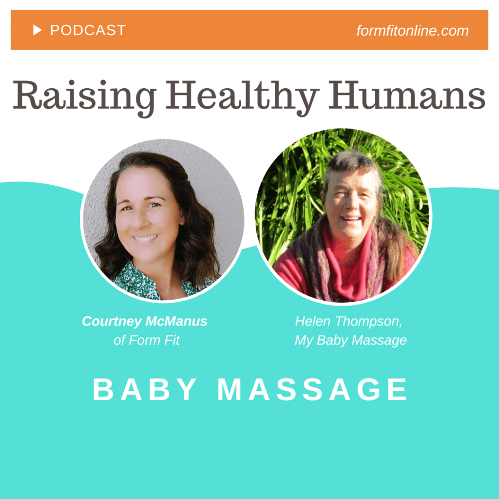 podcast art with Helen Thompson of My Baby Massage